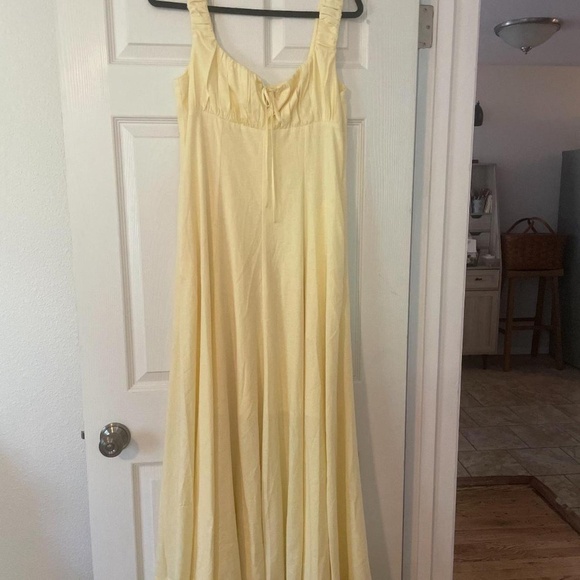 Nicholas the Label Women's Soft Yellow Midi Dress - Picture 2 of 4